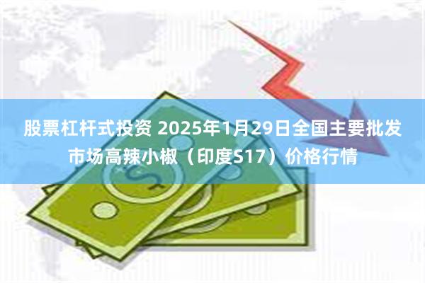 股票杠杆式投资 2025年1月29日全国主要批发市场高辣小椒（印度S17）价格行情