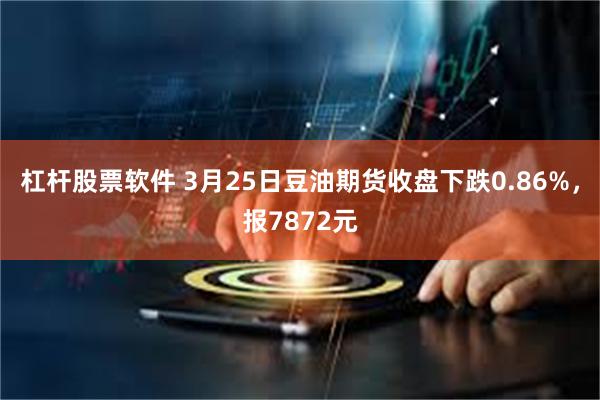 杠杆股票软件 3月25日豆油期货收盘下跌0.86%，报7872元