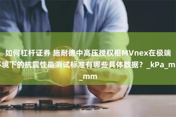 如何杠杆证券 施耐德中高压授权柜MVnex在极端环境下的抗震性能测试标准有哪些具体数据？_kPa_mm