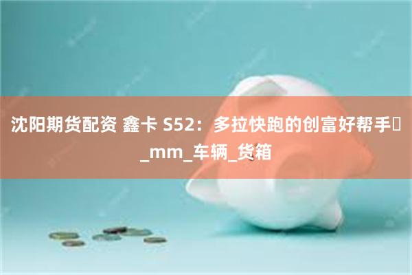 沈阳期货配资 鑫卡 S52：多拉快跑的创富好帮手​_mm_车辆_货箱