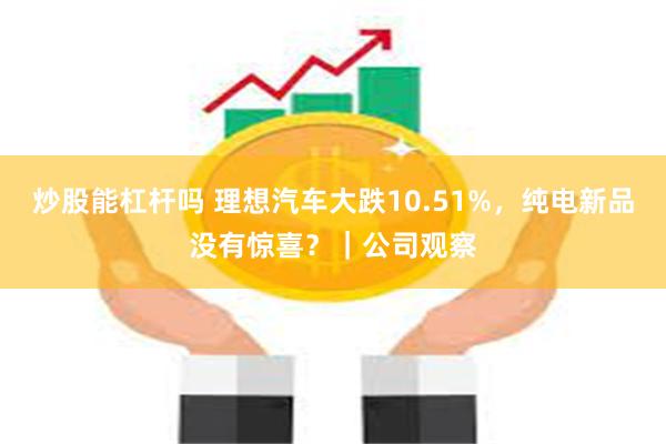 炒股能杠杆吗 理想汽车大跌10.51%，纯电新品没有惊喜？｜公司观察